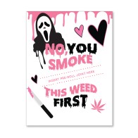 Halloween GhostFace Greeting Card w/Matchbook