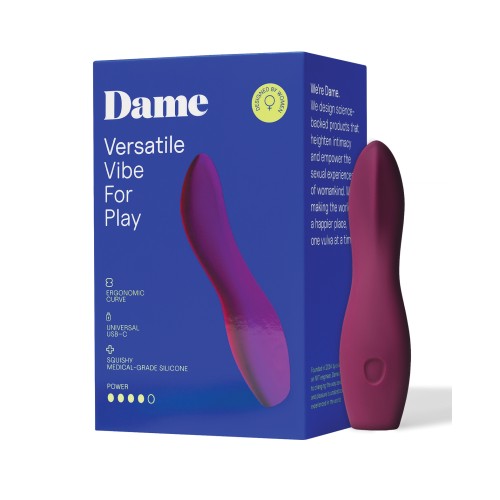 Dame Dip 2.0 Vibrador Versátil Ciruela para Mayor Placer