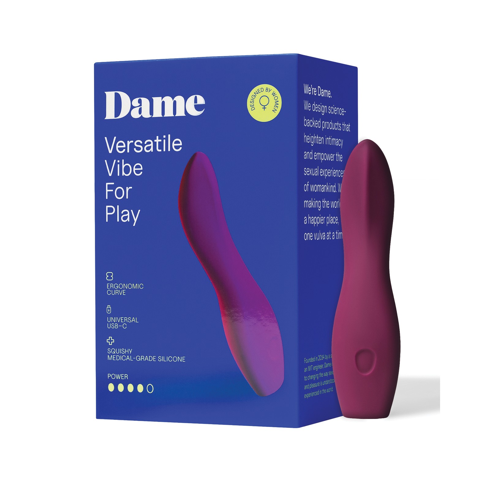 Dame Dip 2.0 Vibrador Versátil Ciruela para Mayor Placer