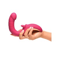 Lickgasm Tease & Please Thrusting Vibrator - Pink