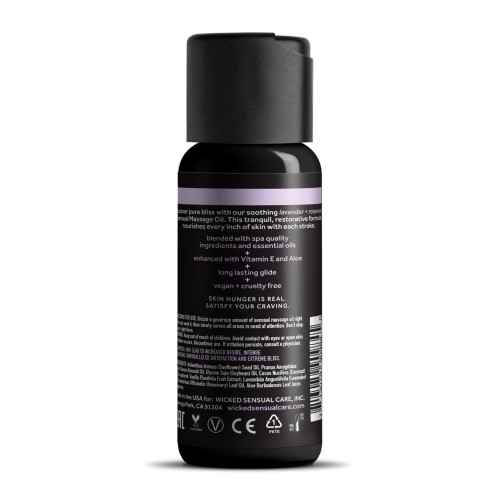 Aceite de Masaje Wicked Sensual Care Lavanda y Romero - 4 oz