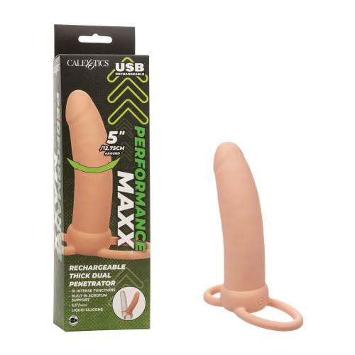 Performance Maxx Rechargeable Thick Dual Penetrator - Ivory