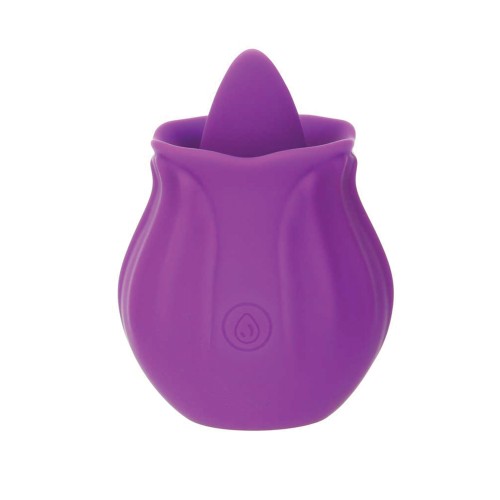 M Lady Flickering Tongue Vibrating Clitoral Stimulator Purple