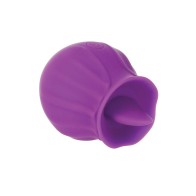 M Lady Flickering Tongue Vibrating Clitoral Stimulator Purple