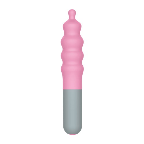 Rock Candy Bubble Gusher Stimulator Pink Grey