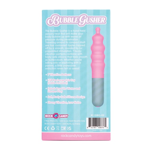 Rock Candy Bubble Gusher Stimulator Pink Grey