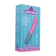 Vibrador G-Spot Betterfinger Rock Candy Rosa Gris