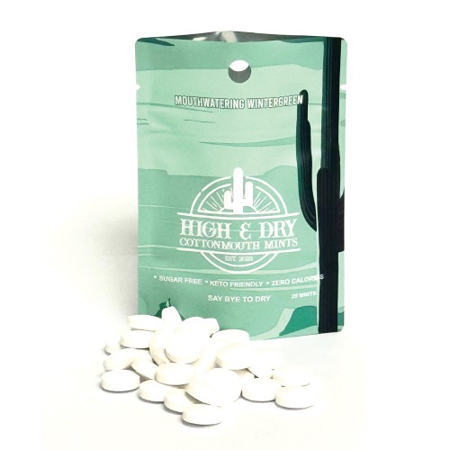 High & Dry Wintergreen Mints for Refreshing Relief