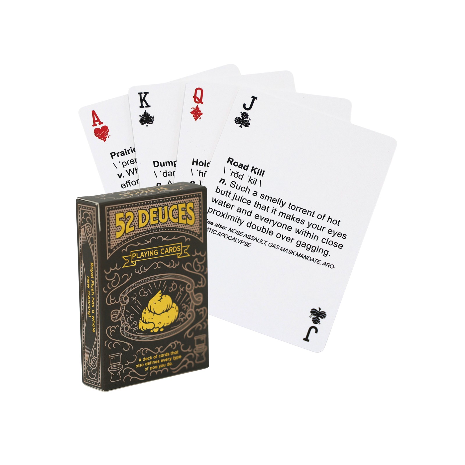 52 Deuces Bathroom Humor Playing Cards