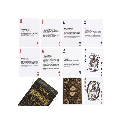 52 Deuces Bathroom Humor Playing Cards