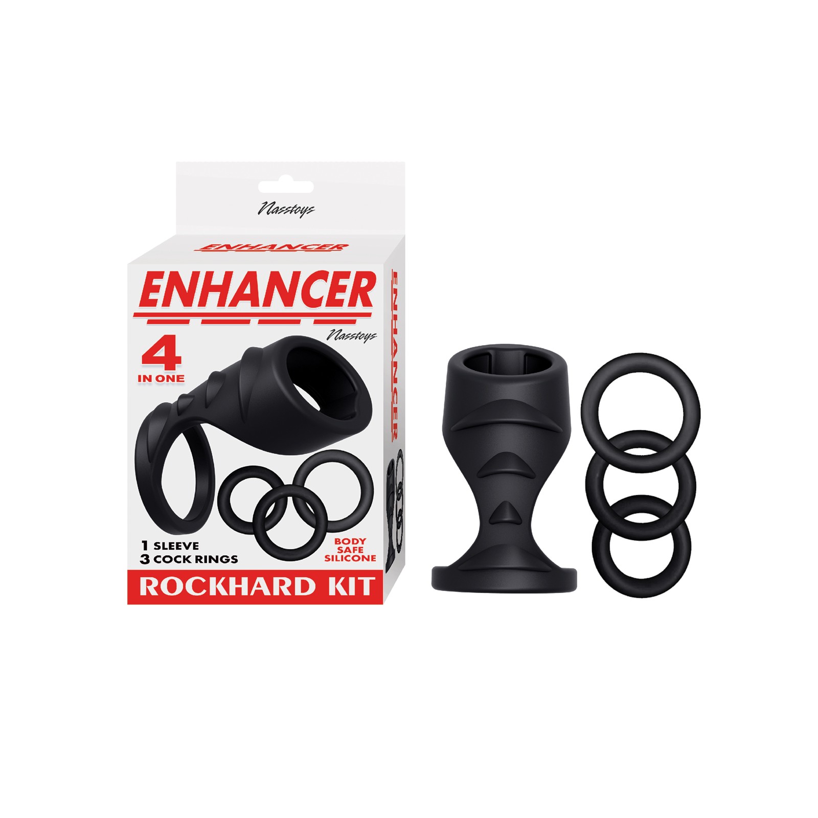 Kit Enhancer Rockhard 4 en 1 para Mejor Rendimiento