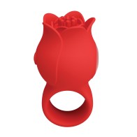 Pretty Love Jae Floral Finger Vibrator - Red