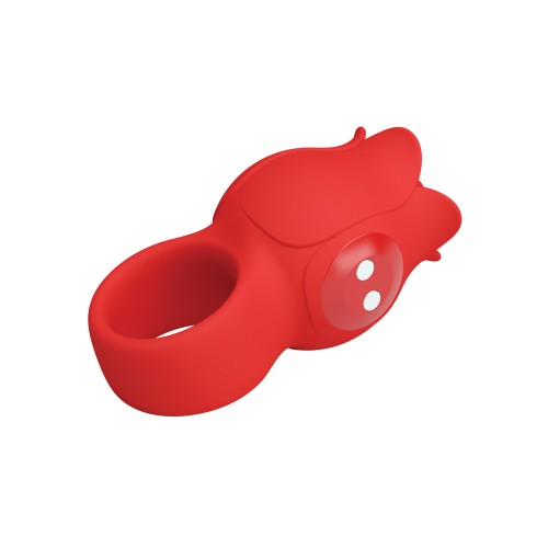 Pretty Love Jae Floral Finger Vibrator - Red