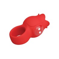 Pretty Love Jae Floral Finger Vibrator - Red