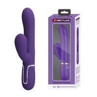 Pretty Love Mariana Vibrador Conejito 4 en 1 - Púrpura