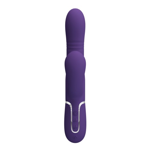 Pretty Love Mariana Vibrador Conejito 4 en 1 - Púrpura