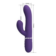 Pretty Love Mariana 4-in-1 Rabbit Vibrator - Purple