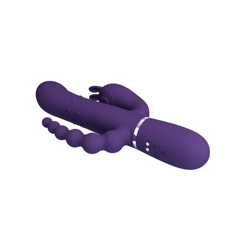 Pretty Love Cammy 4 in 1 Rabbit Vibrator - Purple Luxury