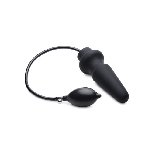 Plug Anal Inflable de Silicona Ass-Pand - Negro