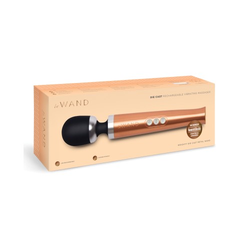 Le Wand Die Cast Rechargeable Massager - Rose Gold