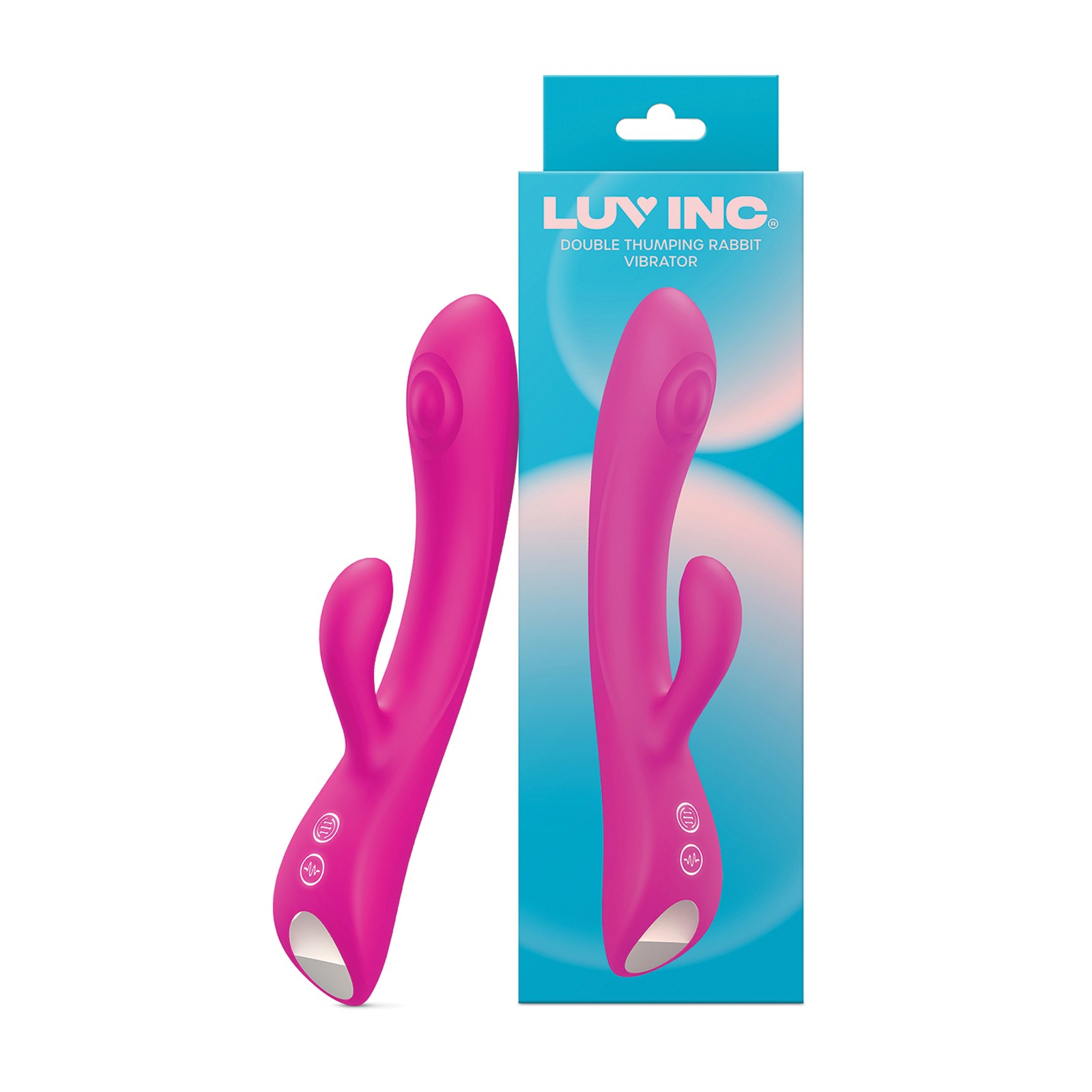 Luv Inc. Conejo Doble de Golpeteo para Placer Máximo