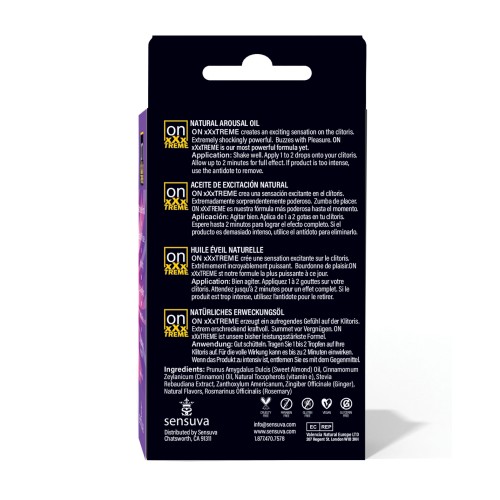 Aceite de Estimulación ON XXXtreme - Caja Mediana de 5 ml