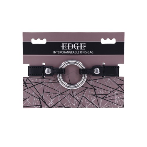 Edge Interchangeable Ring Gag Black