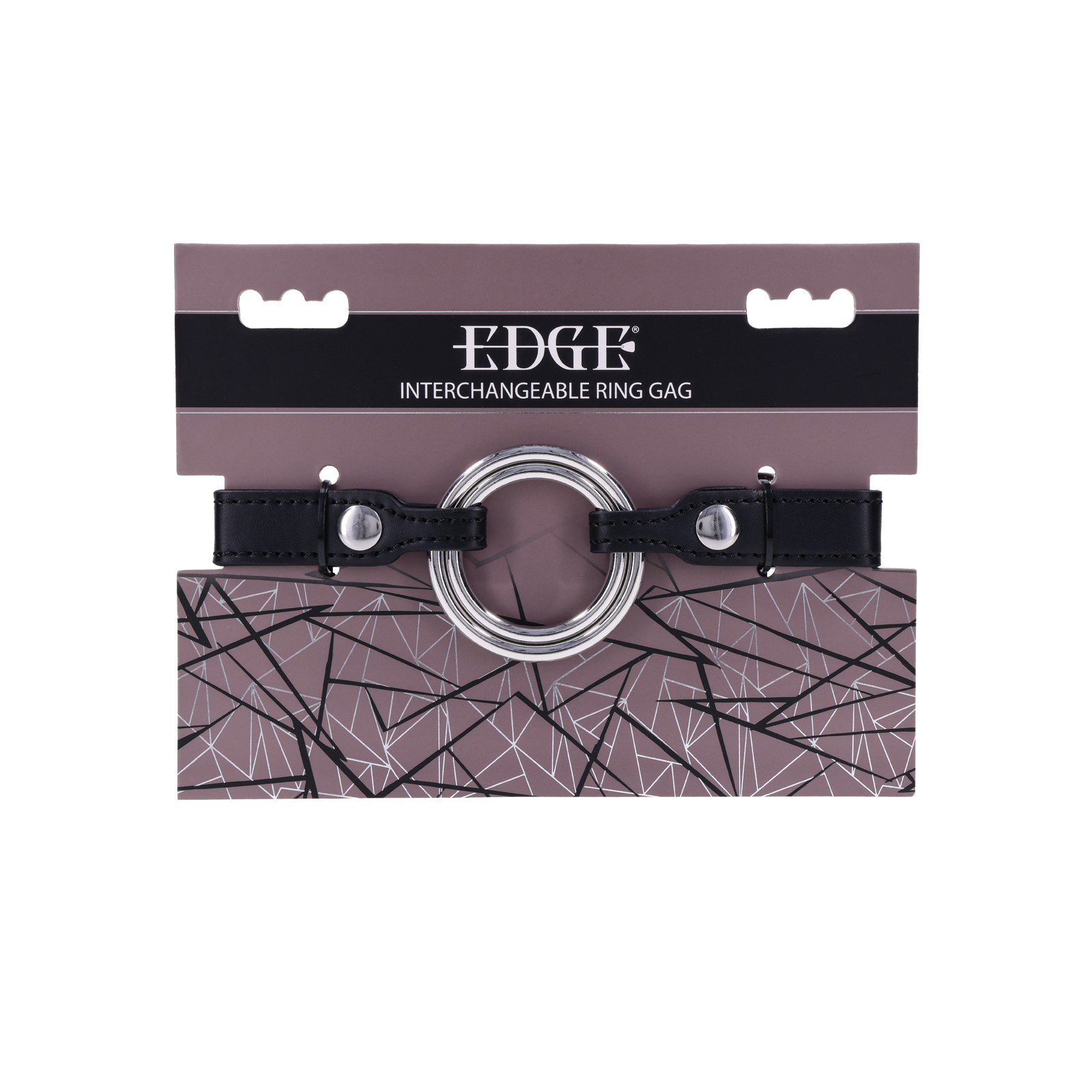 Edge Interchangeable Ring Gag Black