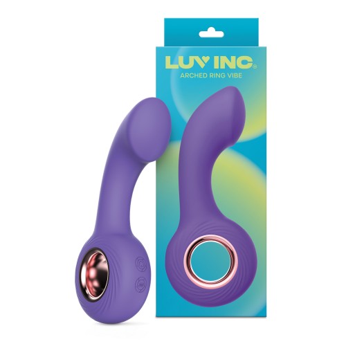 Luv Inc. Vibrador con Anillo Arqueado - Púrpura