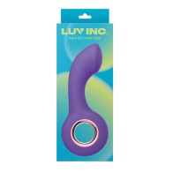 Luv Inc. Vibrador con Anillo Arqueado - Púrpura