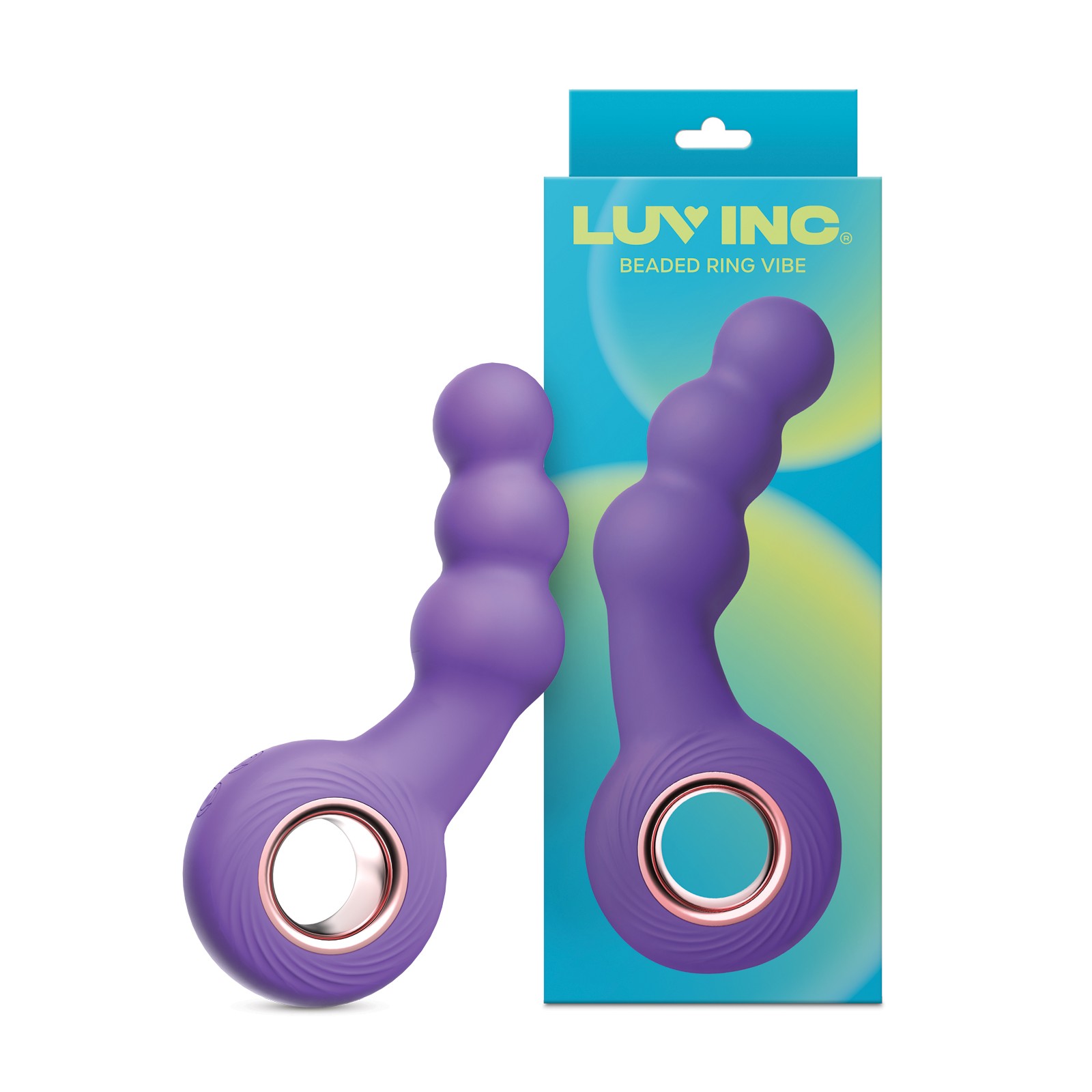 Luv Inc Beaded Ring Vibrator Purple