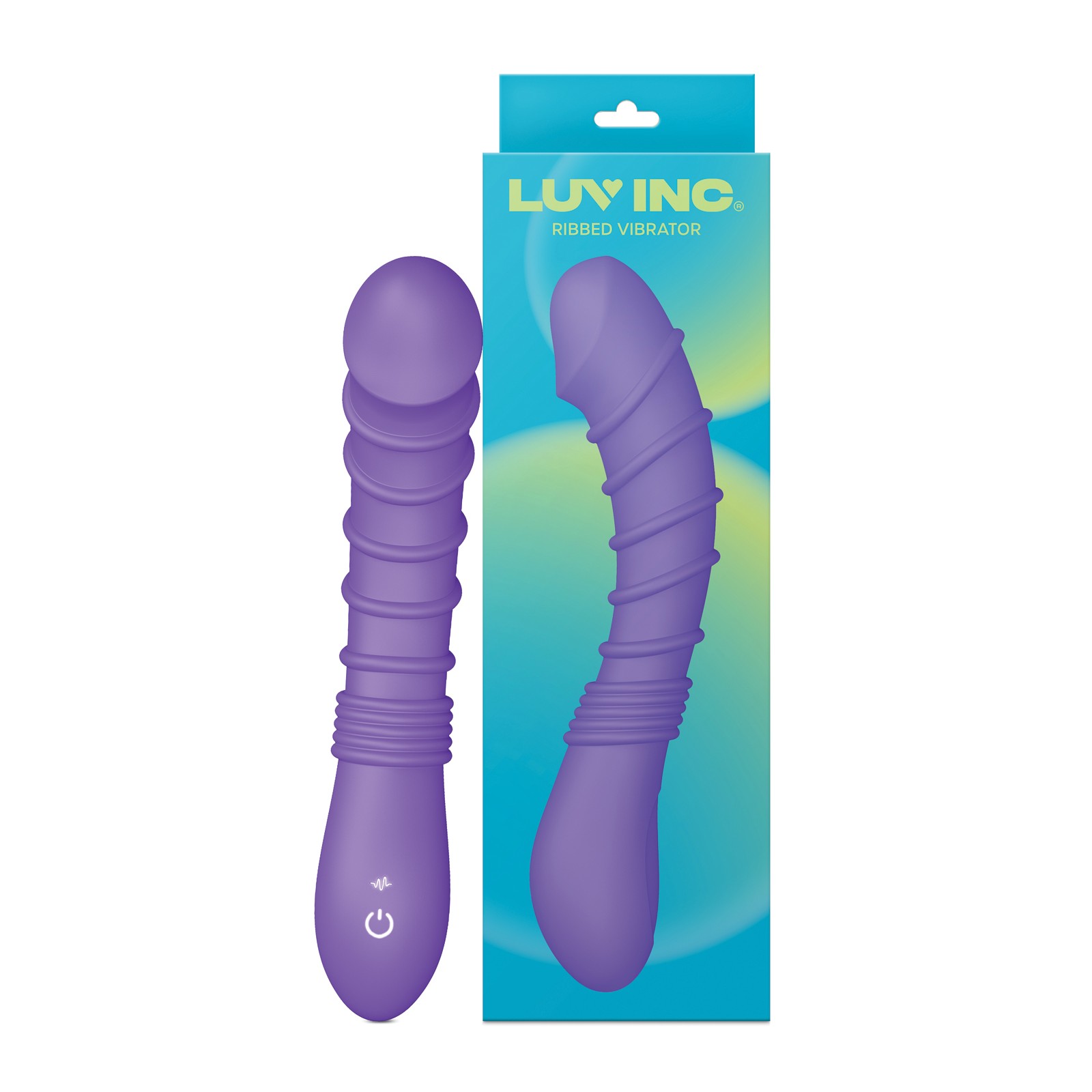 Vibrador para el Punto G Estriado Luv Inc. Púrpura