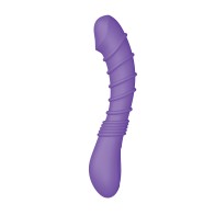 Vibrador para el Punto G Estriado Luv Inc. Púrpura