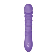 Vibrador para el Punto G Estriado Luv Inc. Púrpura