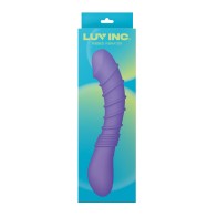 Vibrador para el Punto G Estriado Luv Inc. Púrpura