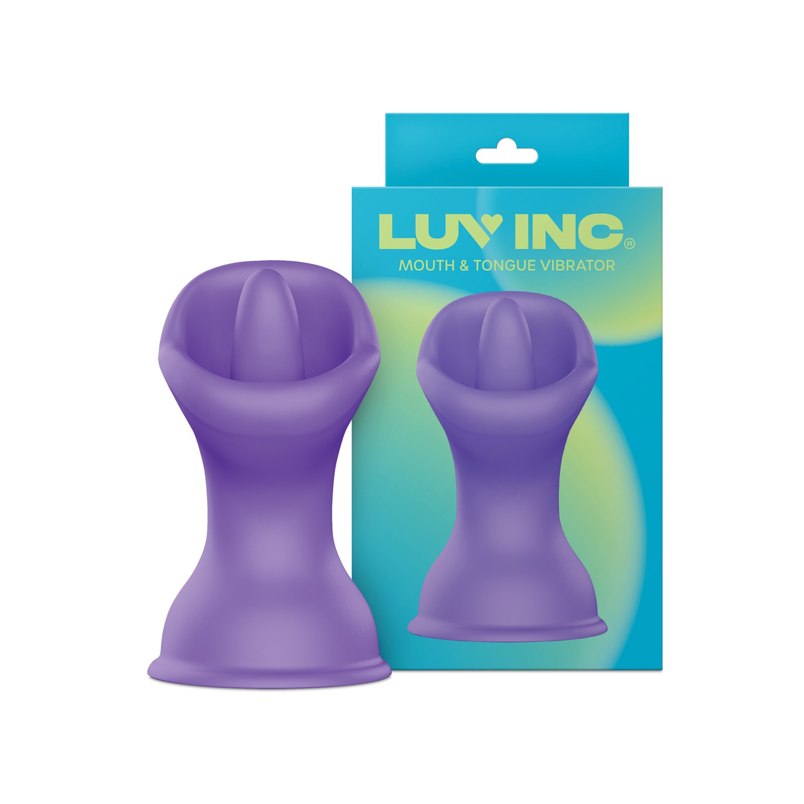 Luv Inc. Mouth & Tongue Suction Cup Vibrator - Purple