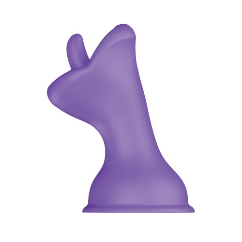 Luv Inc. Mouth & Tongue Suction Cup Vibrator - Purple