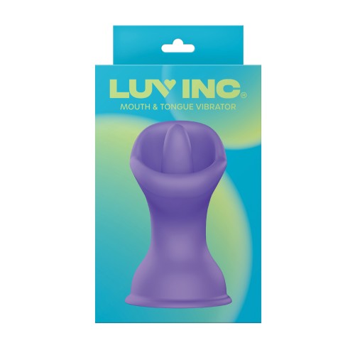 Luv Inc. Mouth & Tongue Suction Cup Vibrator - Purple