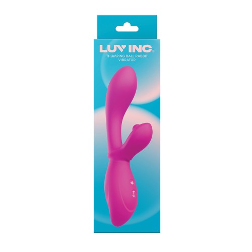 Luv Inc. Thumping Ball Rabbit Vibrator Pink