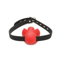 Gag Order Extreme Silicone Ball Gag - Red/Black