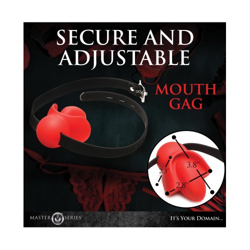 Gag Order Extreme Silicone Ball Gag - Red/Black