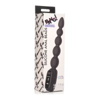 Bang! Digital Silicone Anal Beads - Black