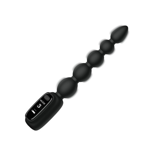 Bang! Digital Silicone Anal Beads - Black