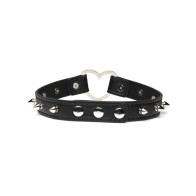 Master Series Spiked Heart Choker Fashion Accessory