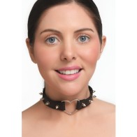 Master Series Spiked Heart Choker Fashion Accessory