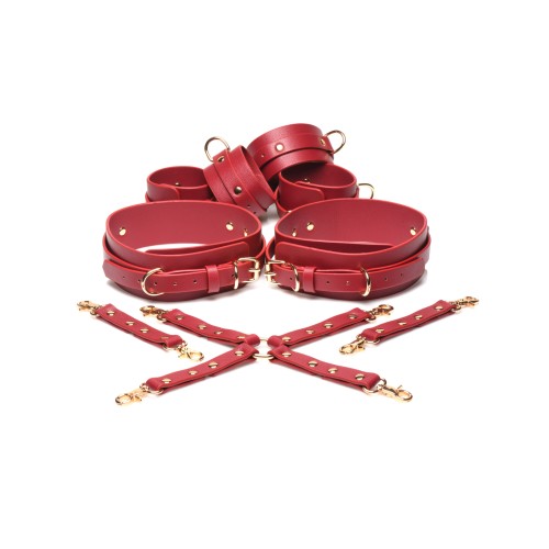 Master Series Crimson Captive Restraints Set - Red