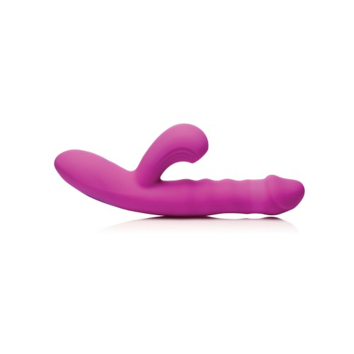 Bang! Vibrador Conejito con Movimiento de Empuje y Succión - Morado