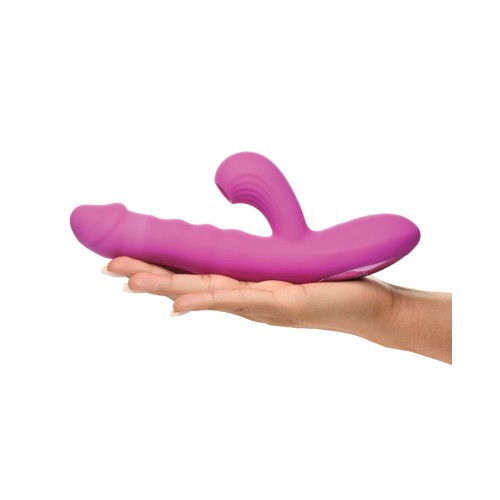 Bang! Thrusting & Sucking Rabbit Vibrator - Purple