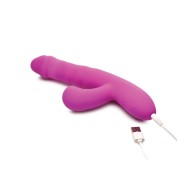 Bang! Vibrador Conejito con Movimiento de Empuje y Succión - Morado