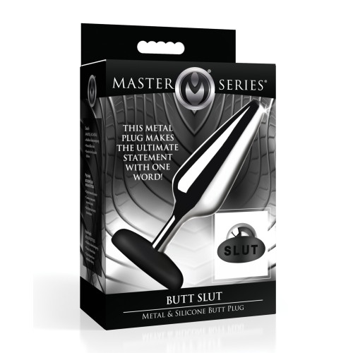 Master Series Butt Plug Metal & Silicone